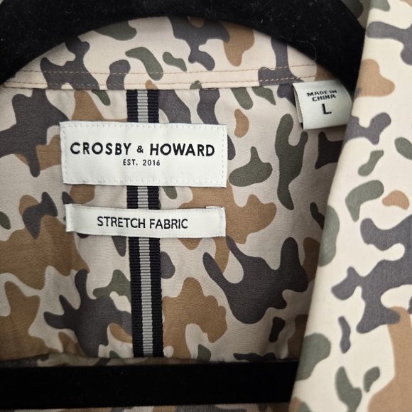 Crosby & Howard Camo Stretch Fabric Button Up Top - Picture 6 of 8